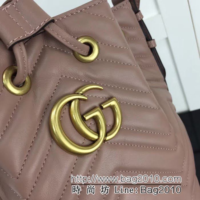 GUCCI古馳原單 新款專櫃品質原單貨實物實拍 476674全皮 奶茶單肩斜挎包 HY1163